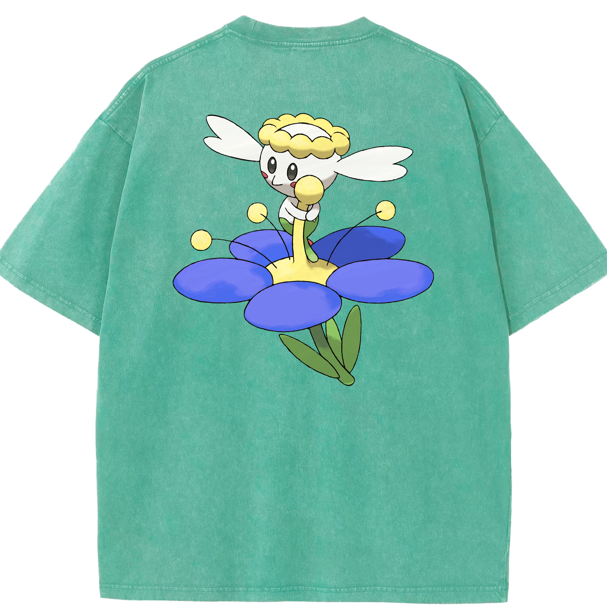 （画像用） ポケットモンスター Pokémon 綿100% ヴィンテージ風 半袖Tシャツ（背面プリント）